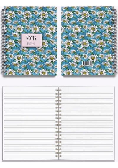 My Mia Art Daisy-midi 14x20 Çizgili Defter Çok Renkli