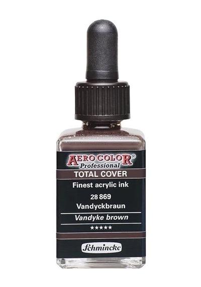 Schmincke Aero Color Akrilik Mürekkep 28 Ml. 869 Vandyke Brown Diğer