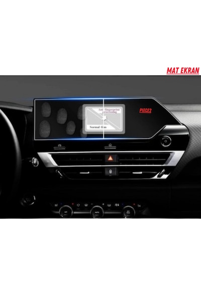 Citroen C4 X-c4 X Max 2025 Hayalet Gösterge Ve Multimedya Uyumlu Mat Ekran Koruyucu