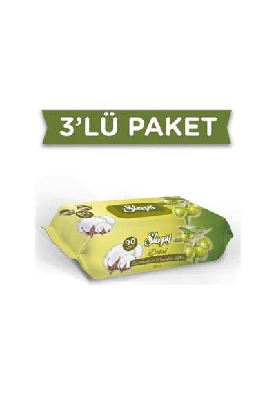 Zeytinyağlı Islak Havlu 90'Lı X 3'Lü Paket - 270 Yaprak