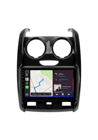 Dacia Duster 2013-2017 Android Multimedya Carplay Android Auto Navigasyon Kameralı 8gb Ram 64gb 9"
