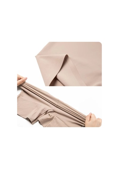 Dikişsiz Görünmez Yüksek Bel Shapewear Şort Vücut Şekillendirici Şort Elbiseler Altına Ten