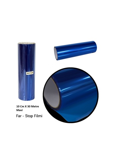 Far Stop Filmi Far Folyosu Far Çizik Engelleyici Folyo 30 Cm X 10 Metre Mavi GLZ02330102