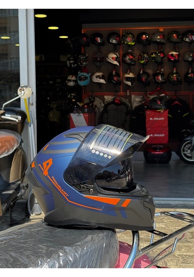 Mts Fullface Kask Ece2206 Sertifikalı Güneş Vizörlü Açık Beyaz
