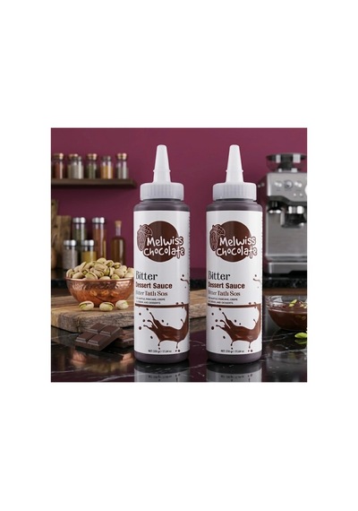 Melwiss 2'li Bitter Tatlı Sos 330gr Waffle & Krep & Pankek Sosu