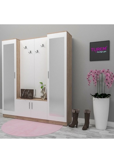 Hare Çift Bloklu Portmanto Mdf Siyah Hare Çift Bloklu Portmanto Mdf Siyah