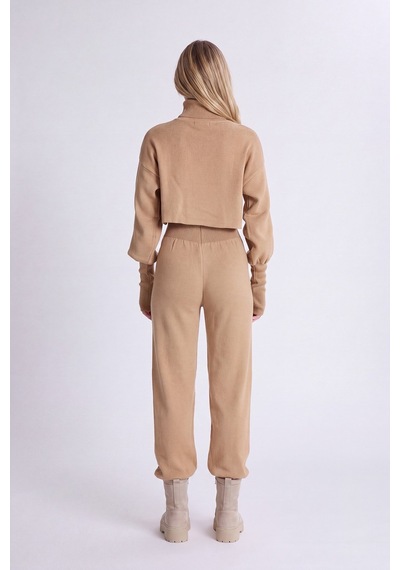 Holly Lolly Alt Üst Triko Thinky Takım Camel