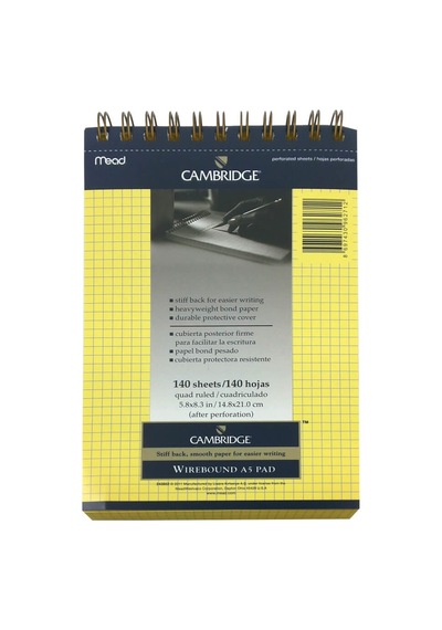 Mead Cambridge A4 70 Yp. Spiralli Bloknot Çok Renkli