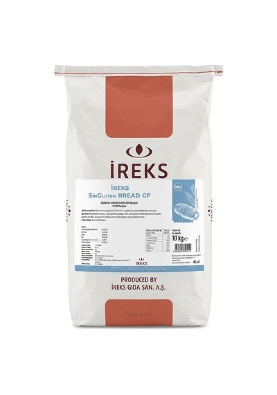 İreks Singluten Bread Gf - Glutensiz Ekmek Üretim Karışımı %100 Karışım - 10 Kg