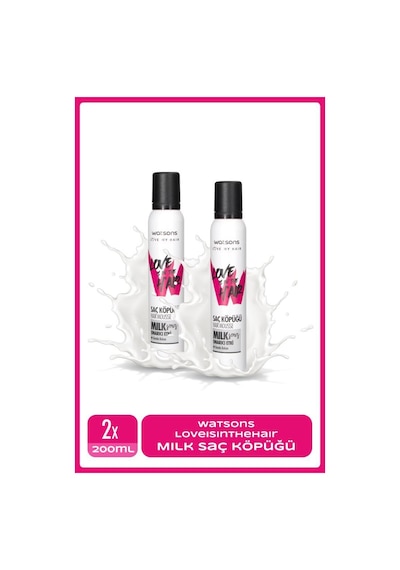 Love Is In The Hair Milk Saç Köpüğü 200 Ml 2 Adet