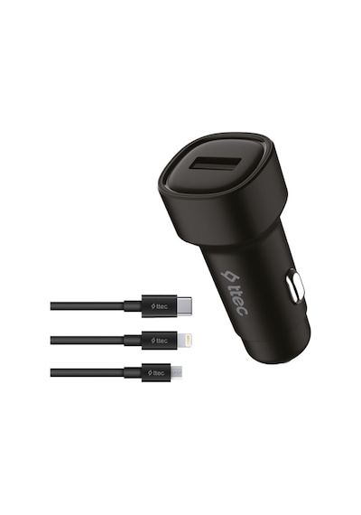 Smartcharger 2.4a Araç Şarj Aleti + Trio Kablo