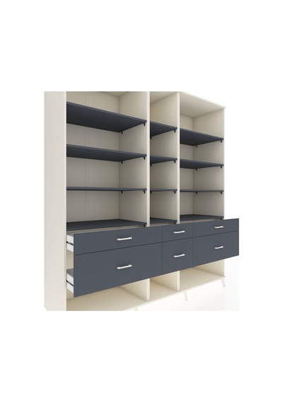 Kronos Dolap 12 Raflı 6 Çekmeceli 220x59x243 Aytaşı-antrasit/antrasit Çok Renkli Kronos Dolap 12 Raflı 6 Çekmeceli 220x59x243 Aytaşı-antrasit/antrasit Çok Renkli