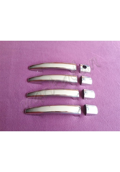 Woc Chrome Citroen C4 Krom Kapı Kolu 2004-2010 4 Kapı Paslanmaz Ç