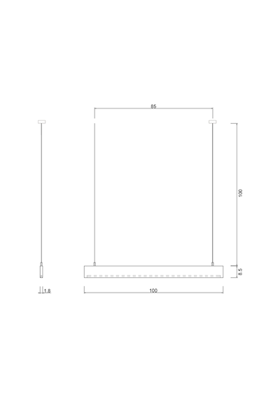 Slim Meşe Modern Ahşap Aydınlatma - Minimal Led Sarkıt Avize Meşe