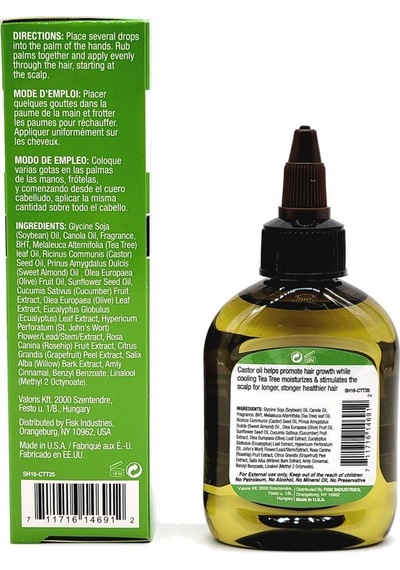 Difeel Castor + Tea Tree Oil Yavaş Uzayan Saçlara Özel Saç Bakım Yağı 75ml