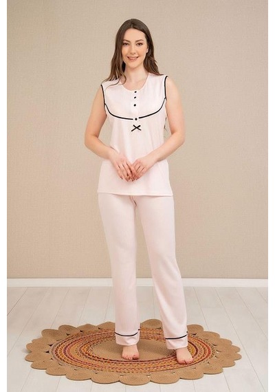 Baha 4524 Yarım Kol 3'lü Pijama Takım 001