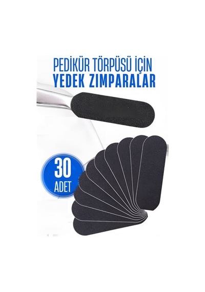 Ayak Törpü Yedeği Yapışkanlı Törpü Zımparası Pedikür Törpü Yedeği 30 Adet