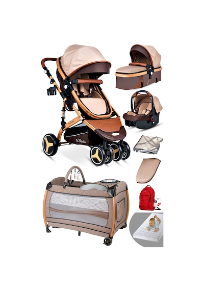Baby Home 8 in 1 945 Travel Sistem Bebek Arabası + 600 Oyun Parkı Park Yatak