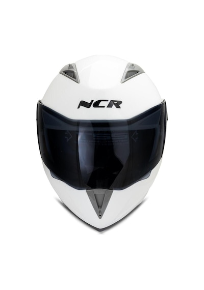 Ncr Çene Açılır Beyaz Siyah Vizörlü Motosiklet Kaskı Beyaz