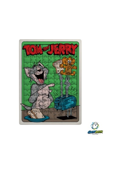 Tom Ve Jerry 99 Parça Ayaklı Puzzle Dekoratif Çocuk Yapbozu 0234