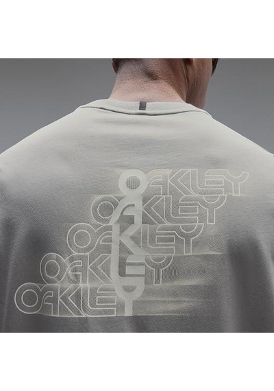 Oakley Stacked Flow Erkek T-shirt-foa407928cmt Gri