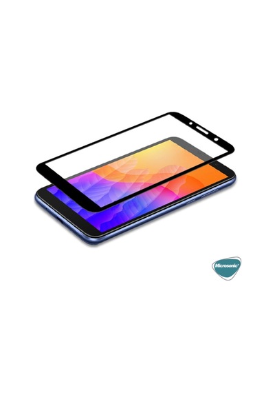 Microsonic Huawei Honor 9S Tam Kaplayan Cam Ekran Koruyucu Siyah