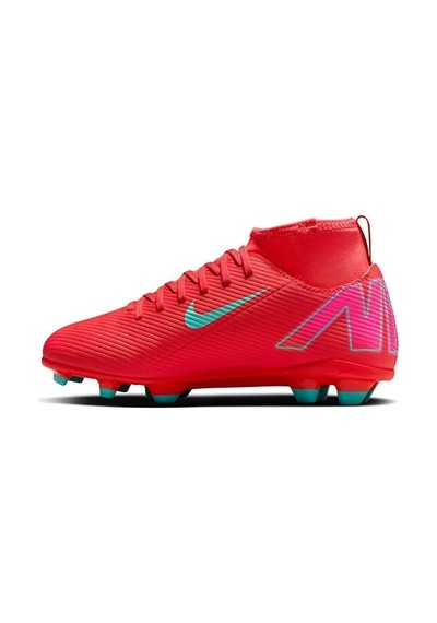 Nike Nıke Jr. Mercurıal Superfly 10 Club Genç Çim Zemin Kramponu Fq8318-800 Kırmızı Renkli