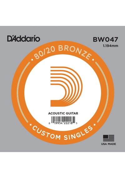 Akustik Tek Tel, 80/20 Bronze Wound, 047, Mi