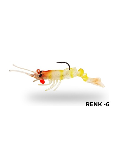 Avlivari 3D Shrimp 6Gr 7.62Cm Zıplatmalı Silikon Karides
