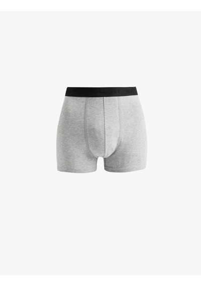 Koton Basic Pamuklu 3'lü Boxer Seti Gri Melanj 6wlm90065mk Gri Melanj