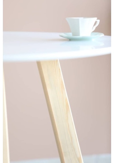 Naturalwood Yuvarlak Yemek Masası, Modern Mat Beyaz Mdf Yemek Masası, Toplan