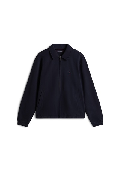 Tommy Hilfiger Essentıal Terry Ivy Jacket Erkek Mavi Sweatshirt - Mw0mw41767