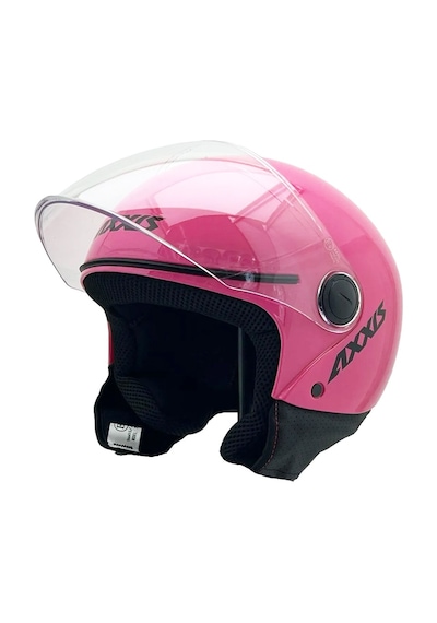 Axxıs Square Ece/Ce Onaylı Gloss Pink Açık Yarım Motosiklet Kaskı Pembe