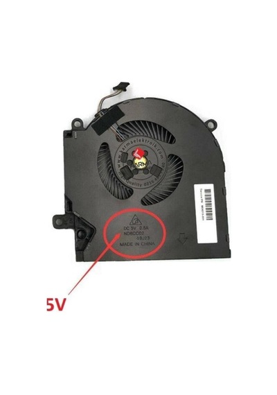 7j1750 Uyumlu Notebook Gpu, Ekran Kartı Fanı - 5v - Sol