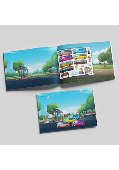 Tekrar Kullanılabilir Sticker Kitabı Taşıtlar