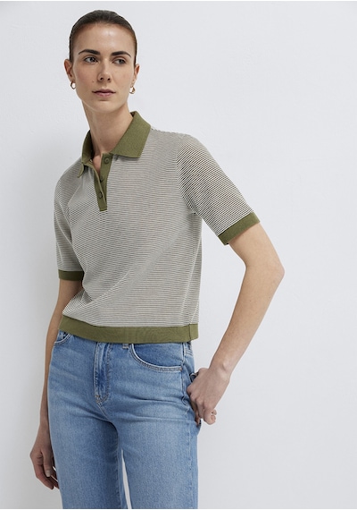 Mavi - Çizgili Yeşil Polo Tişört 1614310-91729
