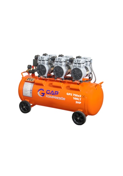 Sessiz Ve Yağsız Hava Kompresörü 100 Lt 3 Hp