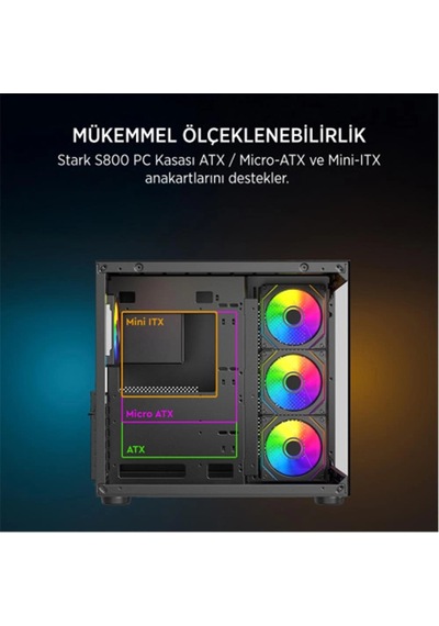 James Donkey Stark S800 4x Argb 750w Gaming Kasa