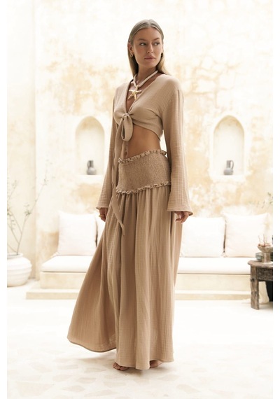 Mai Collection Mai Studios Co. Marshanda Vizon Crop Etek Takım Vizon