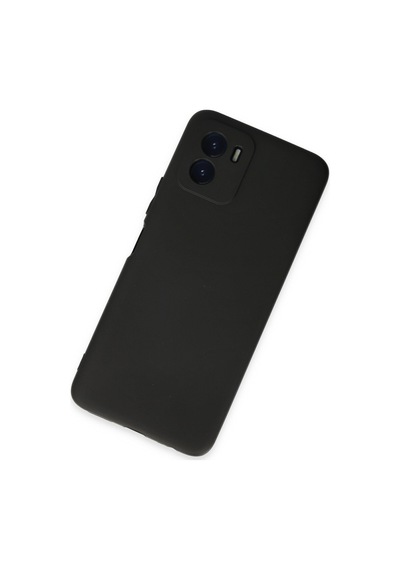 Vivo Y15s Kılıf Siyah Renk First Yumuşak Esnek Silikon Kapak Siyah