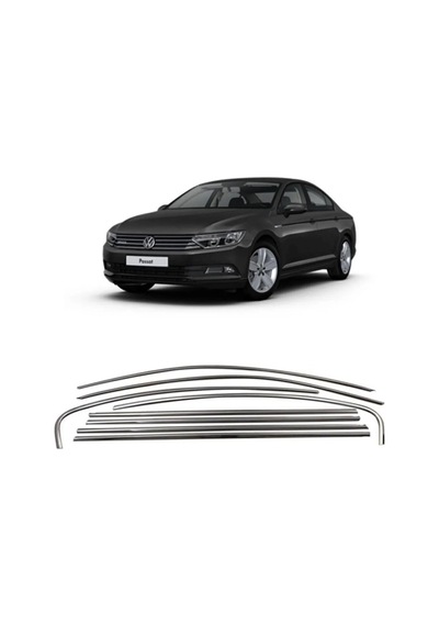 Vw Passat B 8,5 Sd Krom Cam Çerçevesi 8 Parça Tamtur 2020+ Uyumlu