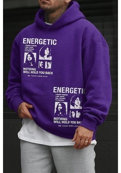Benroma Energetıc Baskılı Sweatshırt Çok Renkli