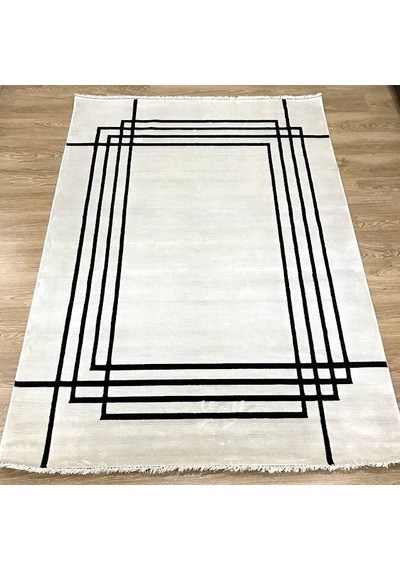 Hoom Rugs Casa 6004 Modern Salon Halısı Beyaz
