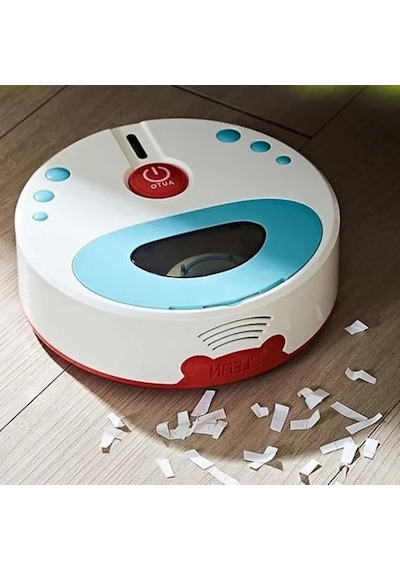 Sesli Ve Işıklı Pilli Robot Süpürge, Gerçek Süpürme Özelliği İle Eğlenceli Oyuncak