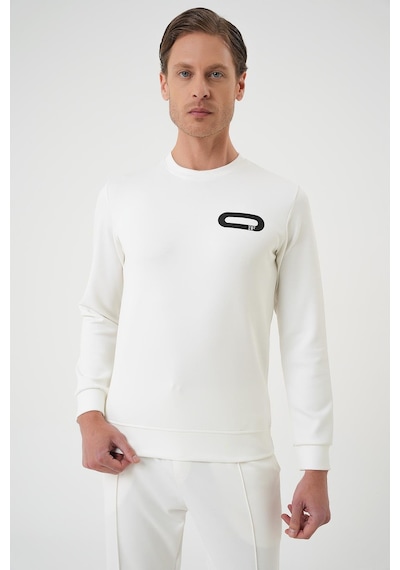 Efor Ts 888 Slim Fit Ekru Spor T-shirt Ekru