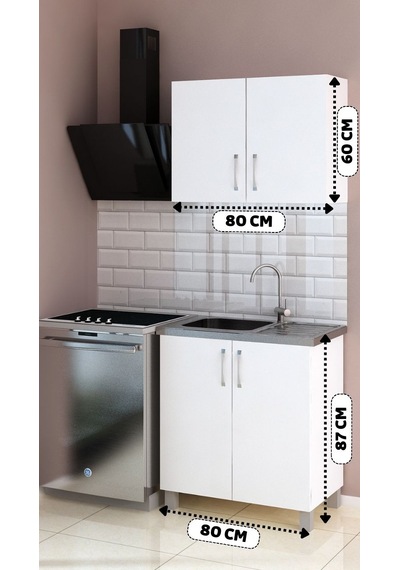 CAMOLE 80 CM EVYELİ MUTFAK