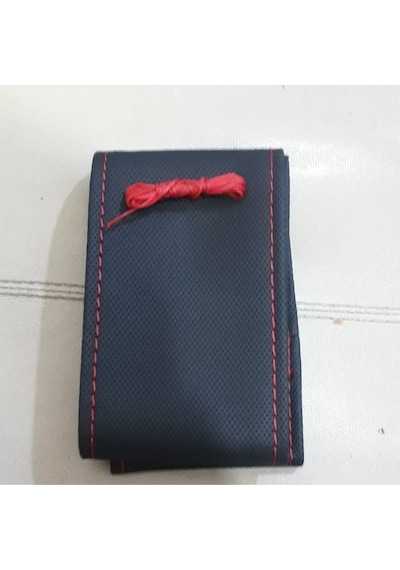 A Kalite Dikmeli Direksyon Kılıfı Kırmızı Dikişli Noktalı