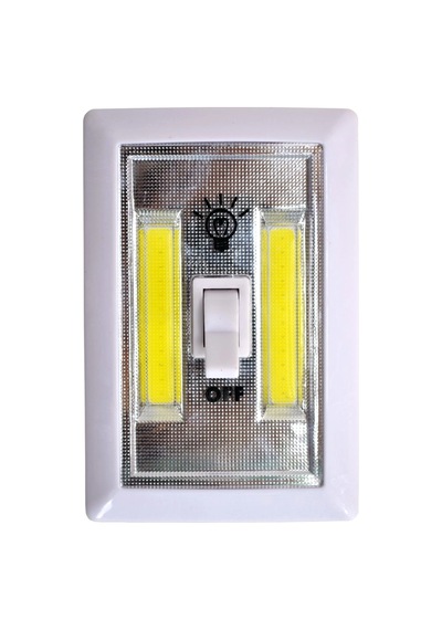 2 Ledli Pilli Lamba Anahtarlı Portatif Led Işık Mıknatıslı Yapışkanlı Dolap Duvar Işığı Renkli