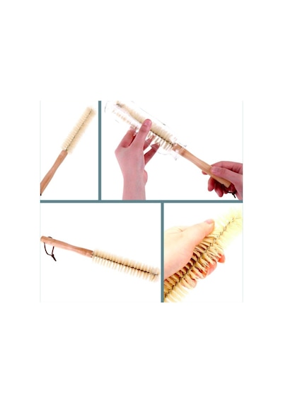 Omeniv Minimal Ahşap Saplı Bardak Fırçası Çevreci Kamp Outdoor