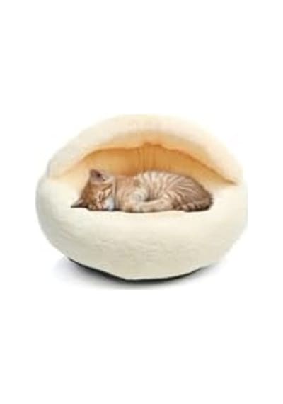 Yuvarlak Peluş Kedi Yatak, Sıcak Ve Yumuşak